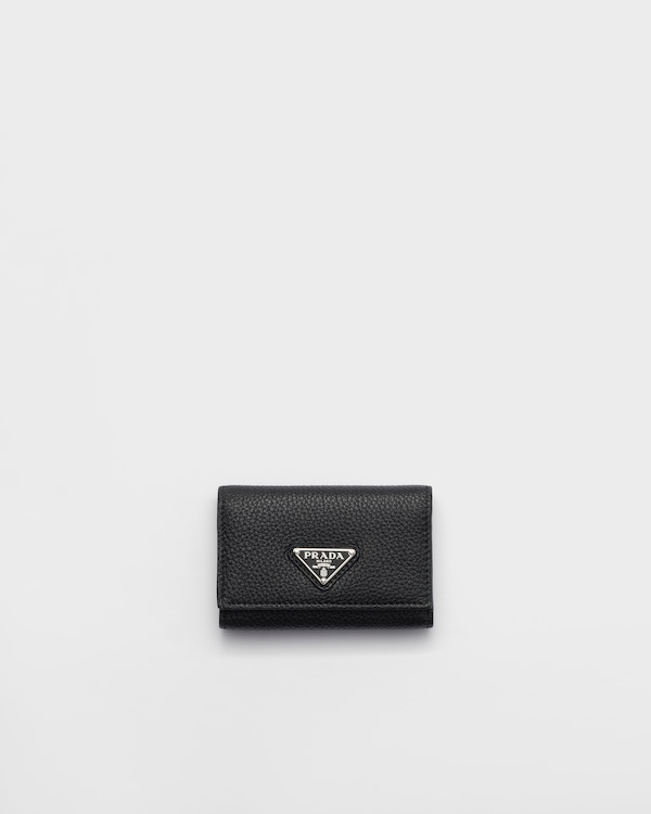 Leather key case - Black/Loden Green Leather key case - Black/Loden Green