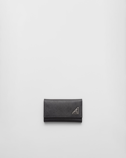 Prada Saffiano 皮革钥匙包 1