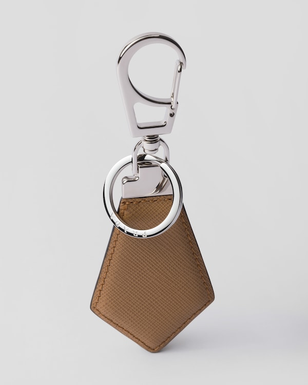 Saffiano leather keychain Saffiano leather keychain