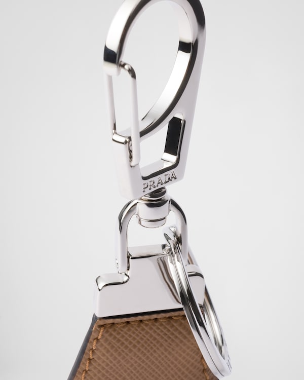 Saffiano leather keychain Saffiano leather keychain