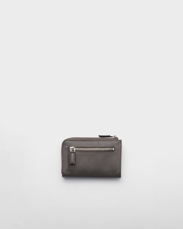 サフィアーノレザー キーケース - グレー サフィアーノレザー キーケース - グレー