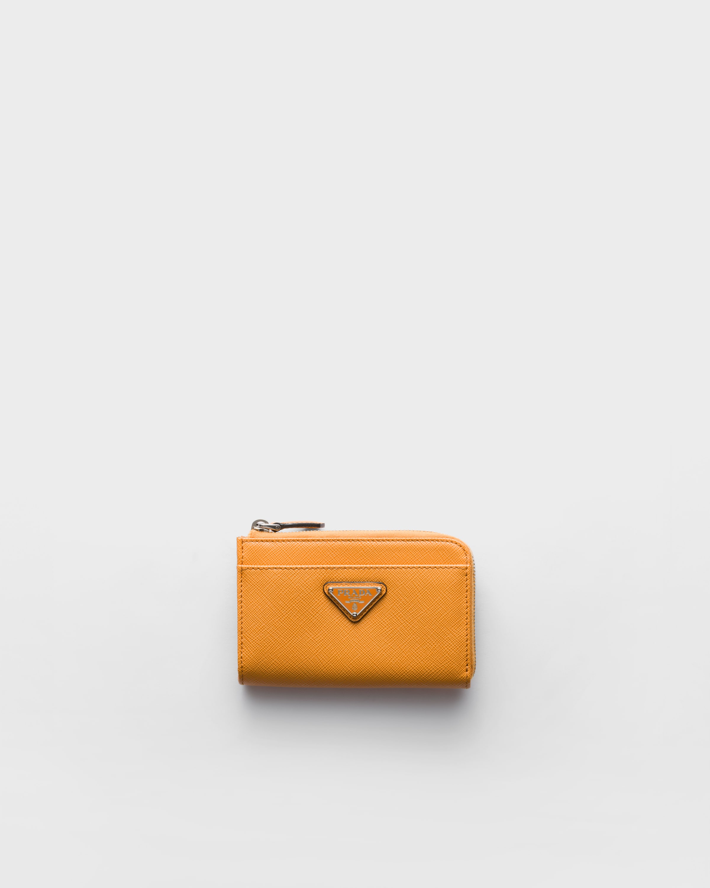 マスタードイエロー サフィアーノレザー キーケース | PRADA