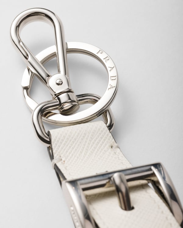 Saffiano leather keychain Saffiano leather keychain