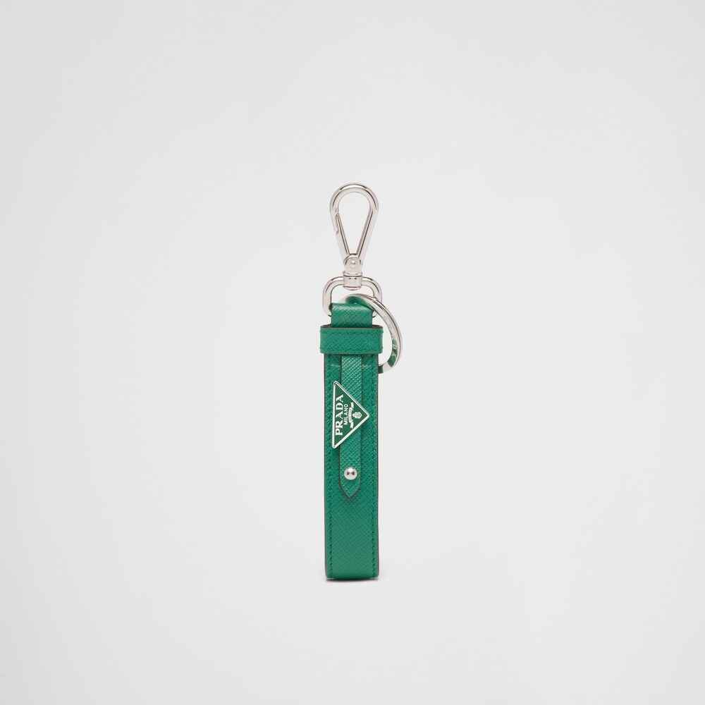 Prada Saffiano leather keychain 1