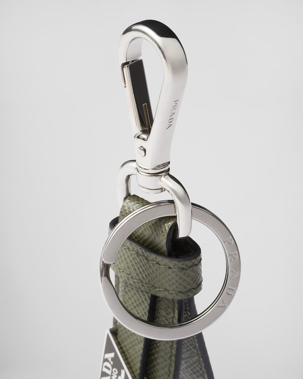 Saffiano leather keychain Saffiano leather keychain