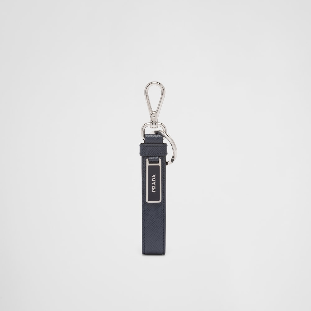 Prada Saffiano Leather Keychain 1