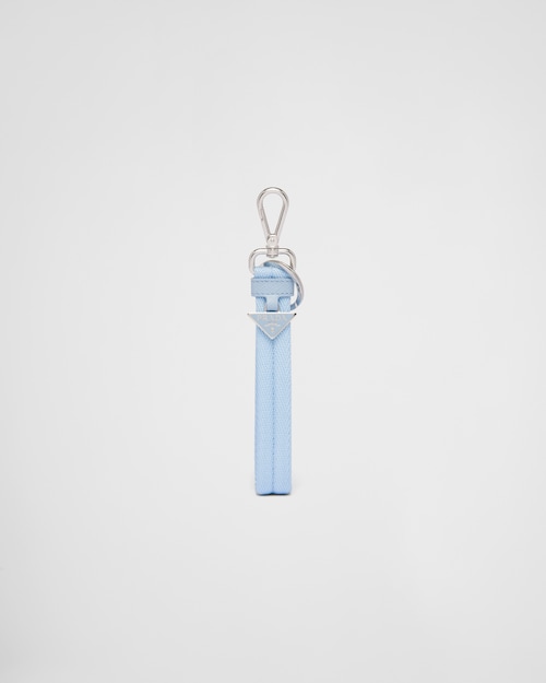 Prada Woven nylon tape keychain 1