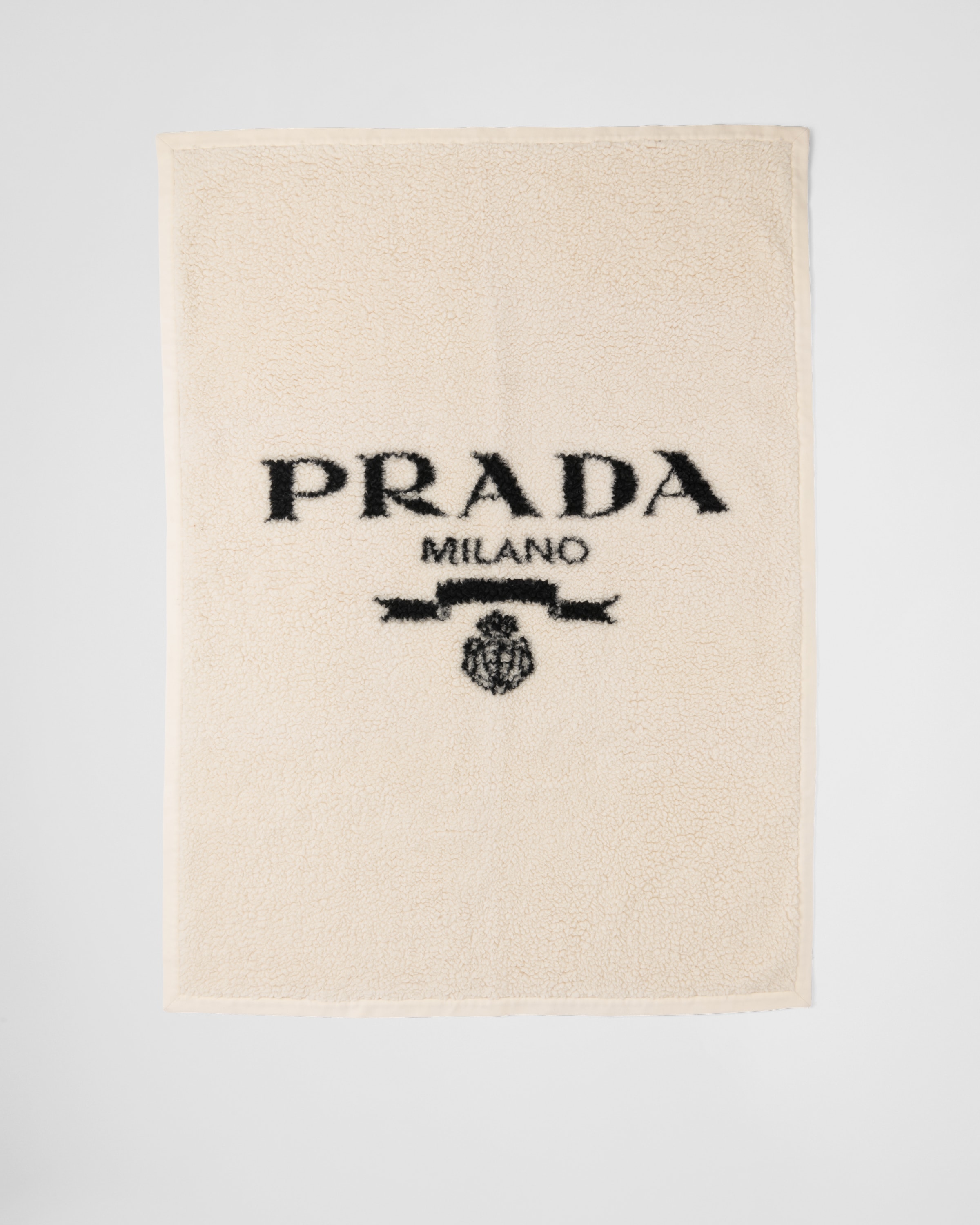Prada 毛皮效果羊绒和羊毛毯 3
