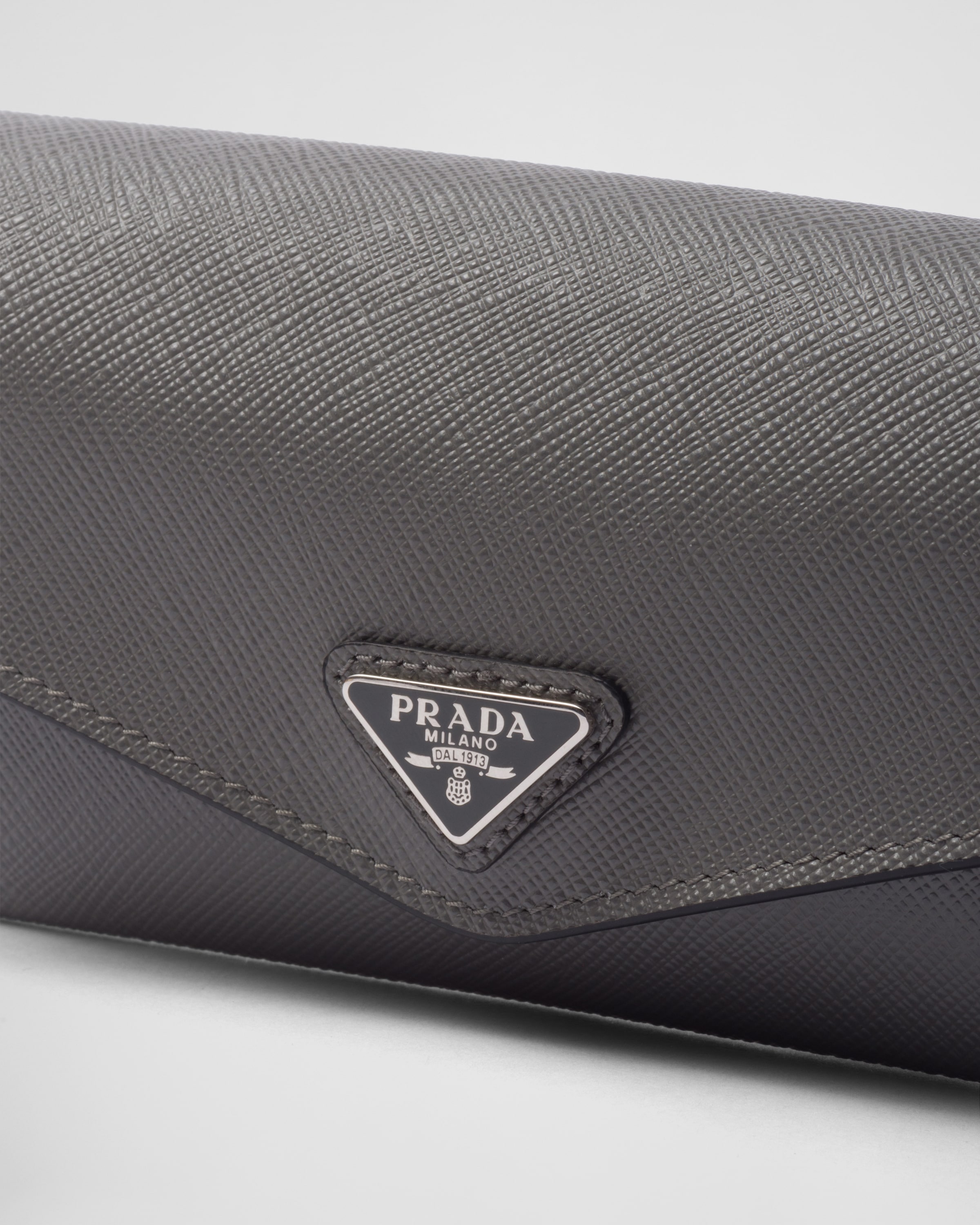 ライトグレー サフィアーノレザー アイウェアケース | PRADA