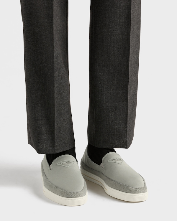 Cotton canvas slip-ons Cotton canvas slip-ons