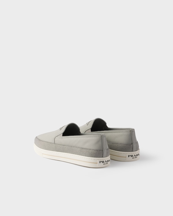 Cotton canvas slip-ons Cotton canvas slip-ons