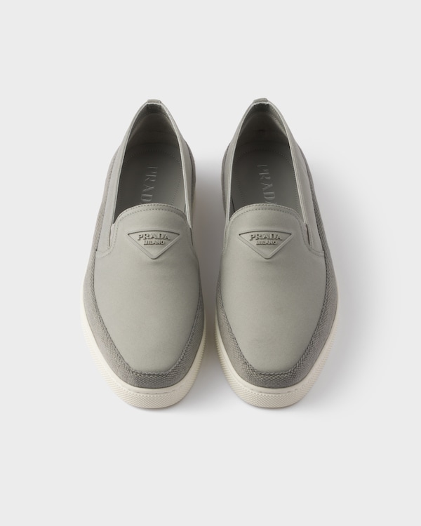 Cotton canvas slip-ons Cotton canvas slip-ons