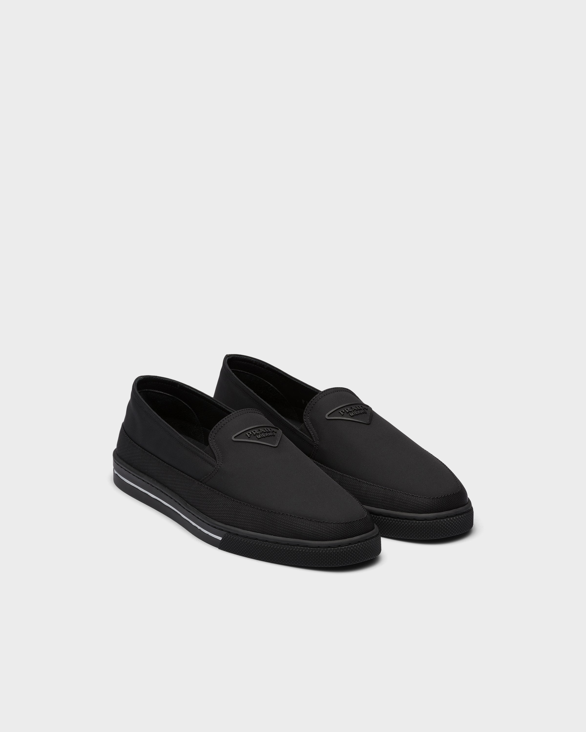 Prada Re-nylon Slip-on Sneakers In Animal Print