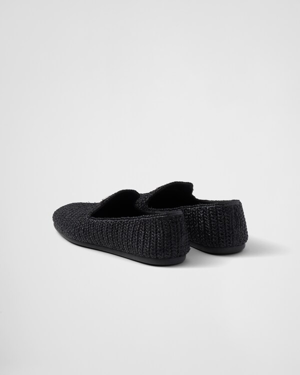 Crochet slip-on shoes - Black Crochet slip-on shoes - Black