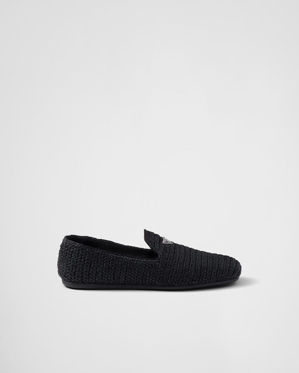 Crochet slip-on shoes - Black Crochet slip-on shoes - Black