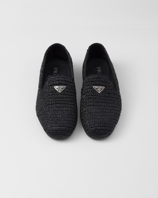 Crochet slip-on shoes - Black Crochet slip-on shoes - Black