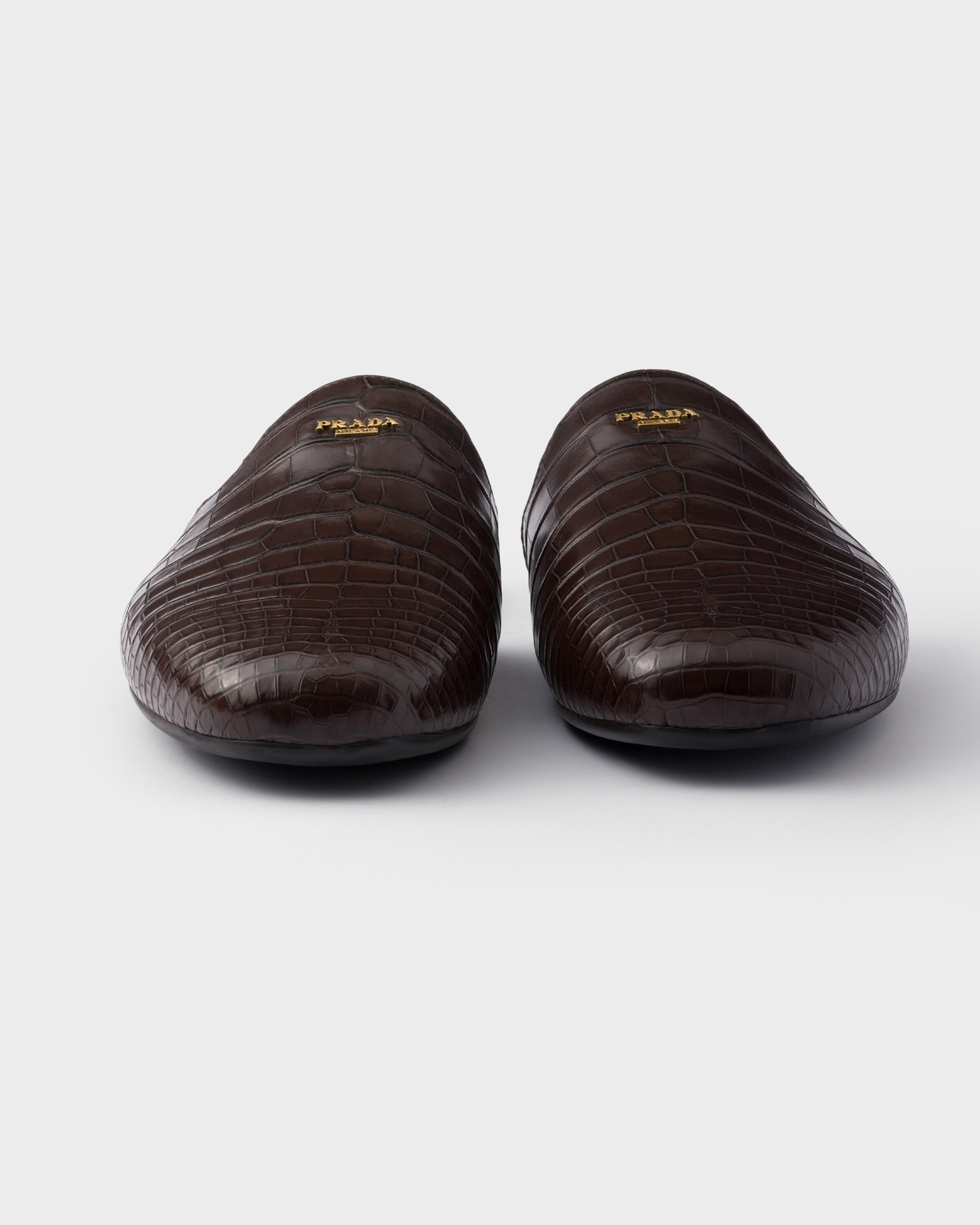 Sienna Crocodile Leather Mules | PRADA - Turkey