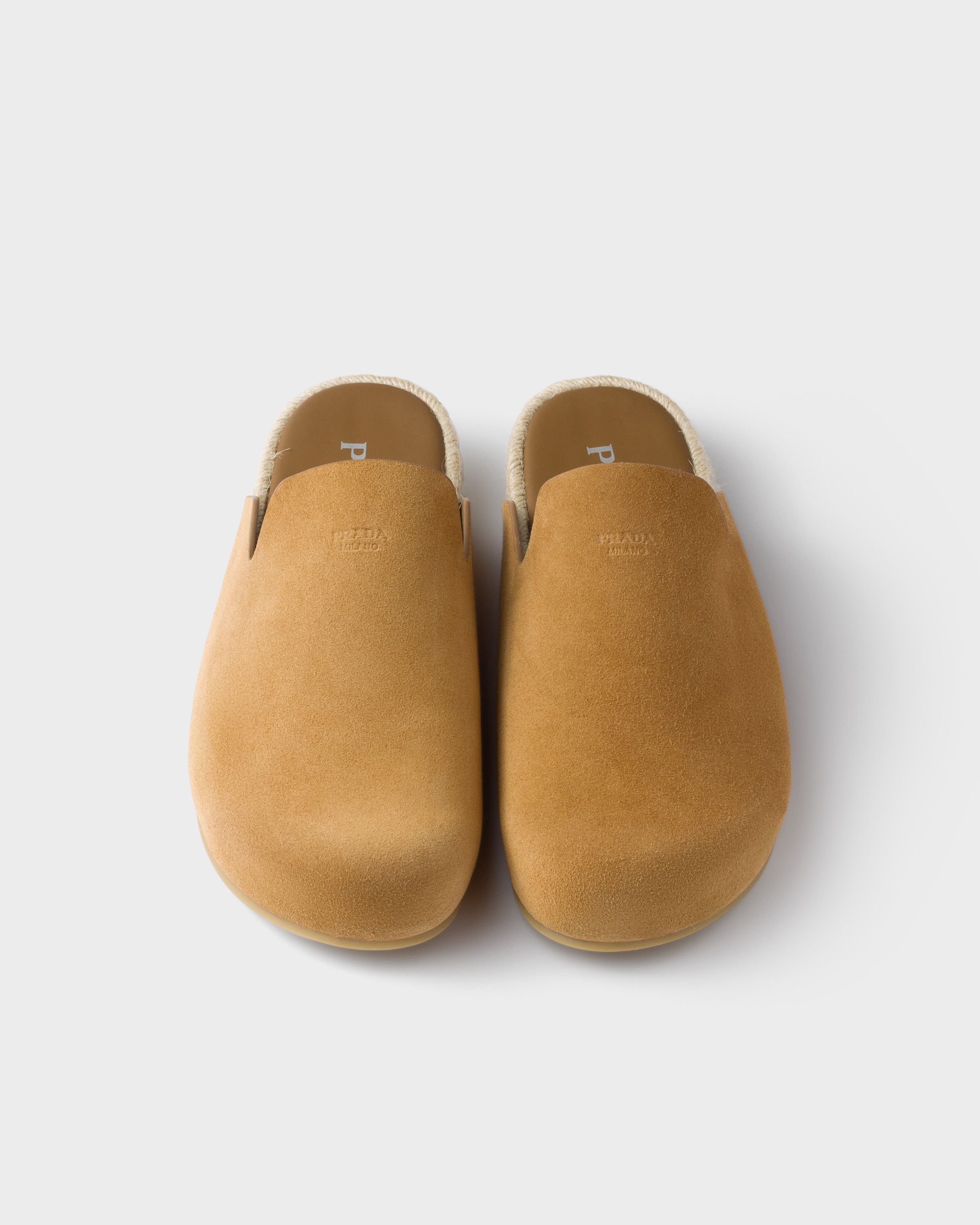 PRADA SUEDE MULES