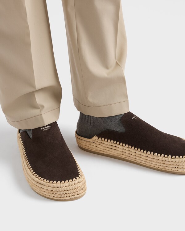 Mules aus Wildleder - Dunkelbraun Mules aus Wildleder - Dunkelbraun