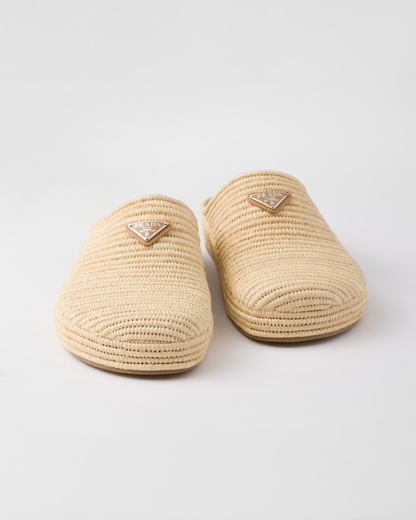 Raffia mules Raffia mules