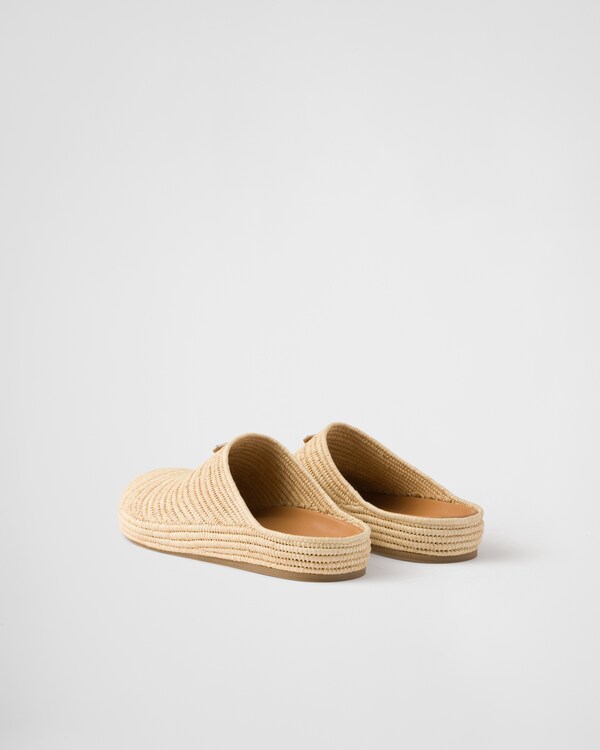 Raffia mules Raffia mules