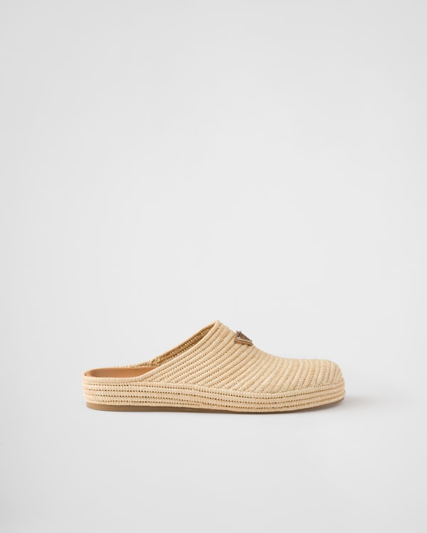 Raffia mules Raffia mules