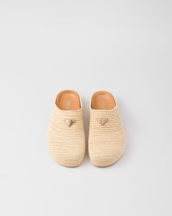 Raffia mules Raffia mules