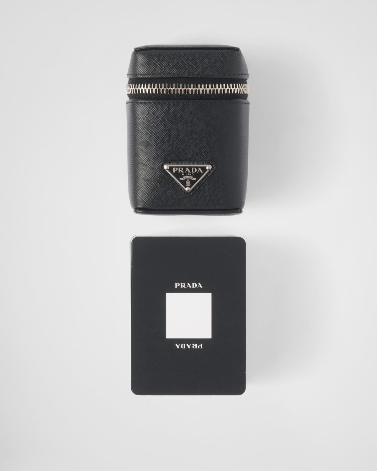 Black Playing Card Kit With Three Card Decks PRADA