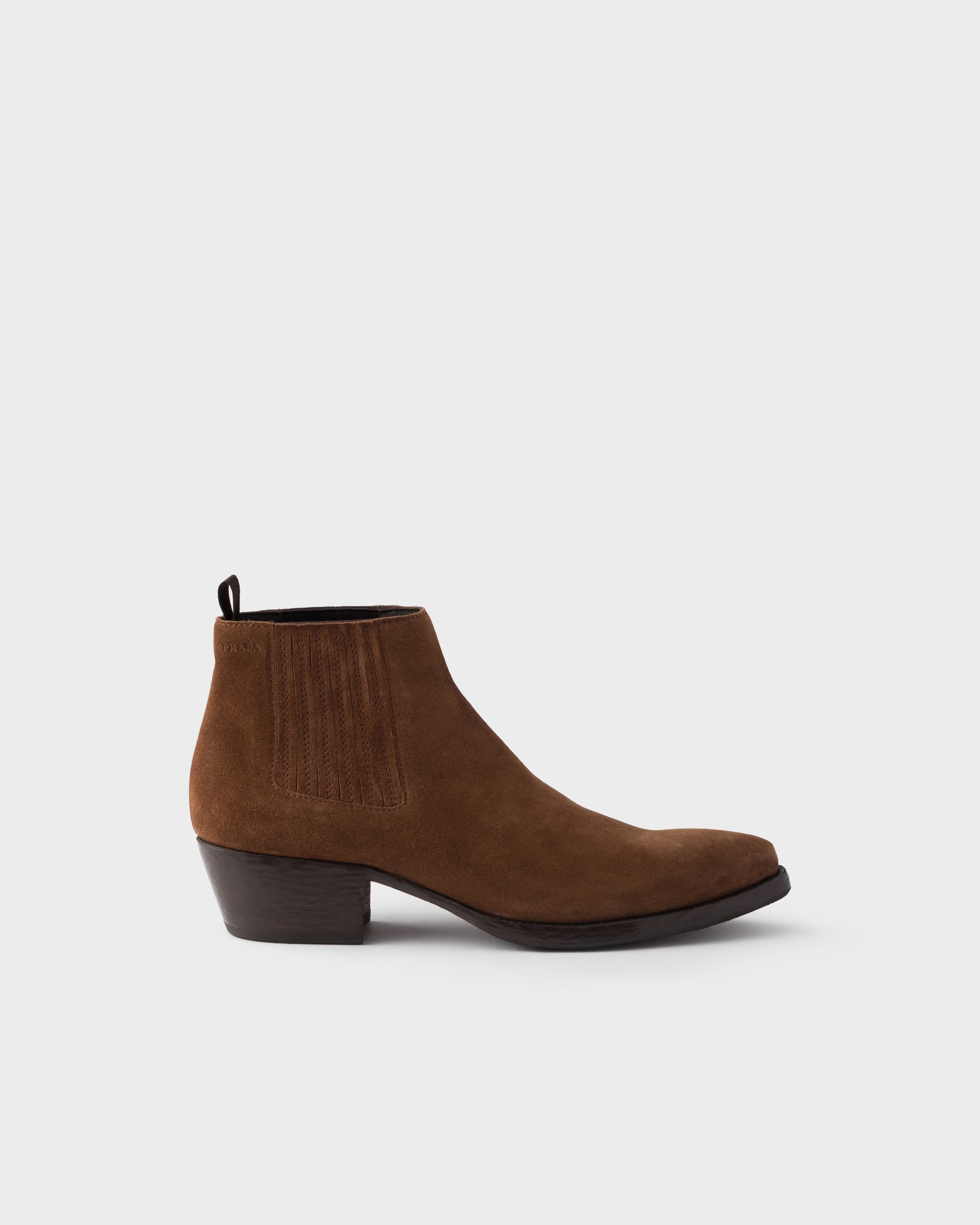 Prada Suede Chelsea Boots In Multi