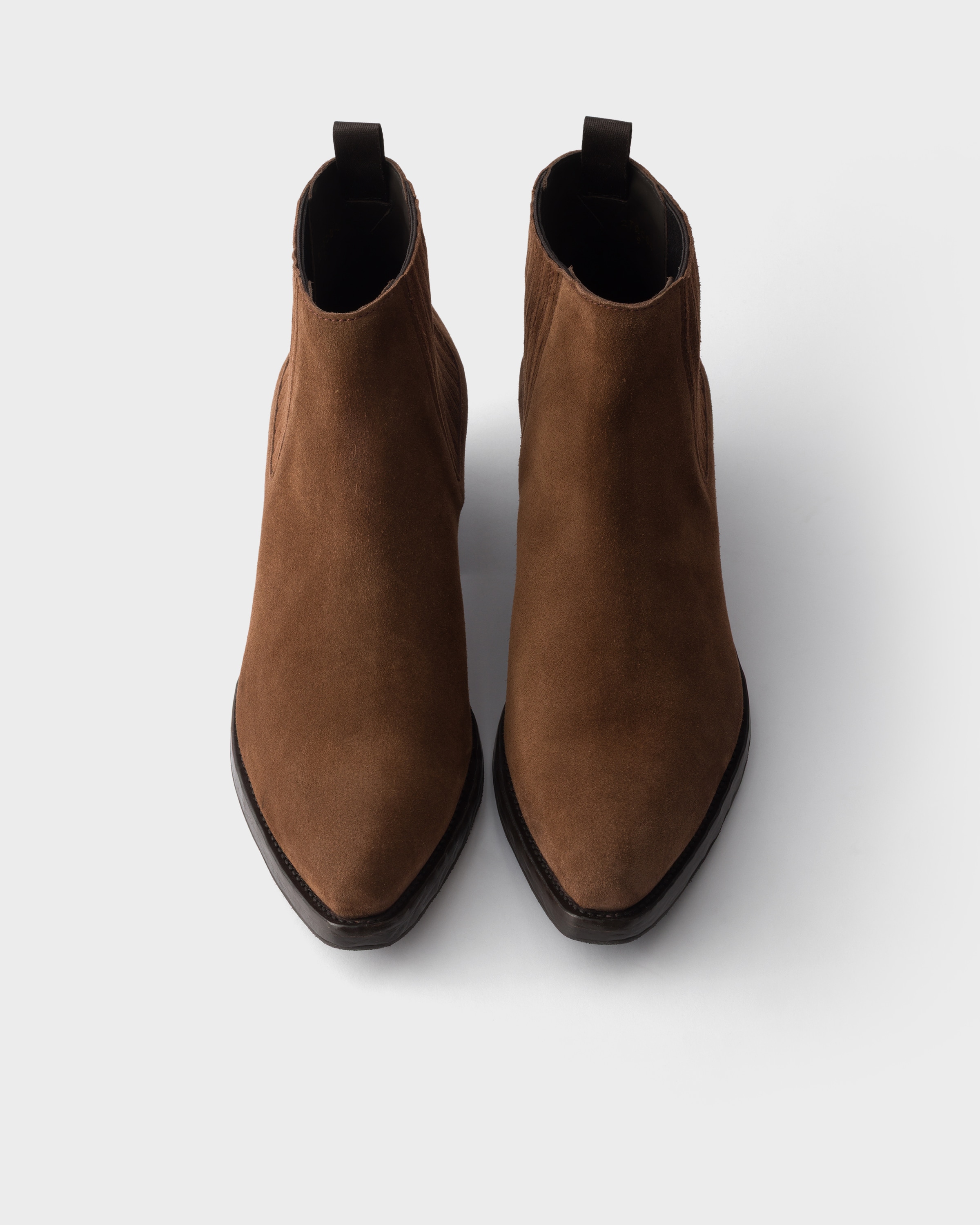 Prada Suede Chelsea Boots In Multi