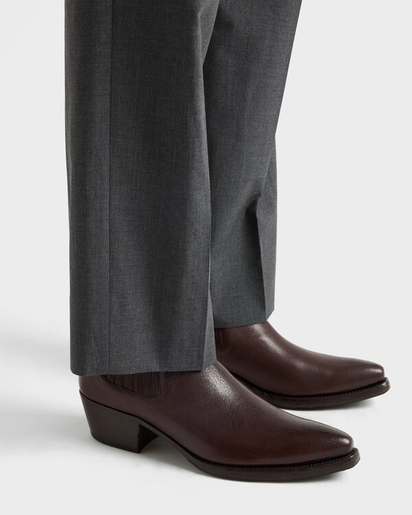 Leather Chelsea boots - Dark Brown Leather Chelsea boots - Dark Brown