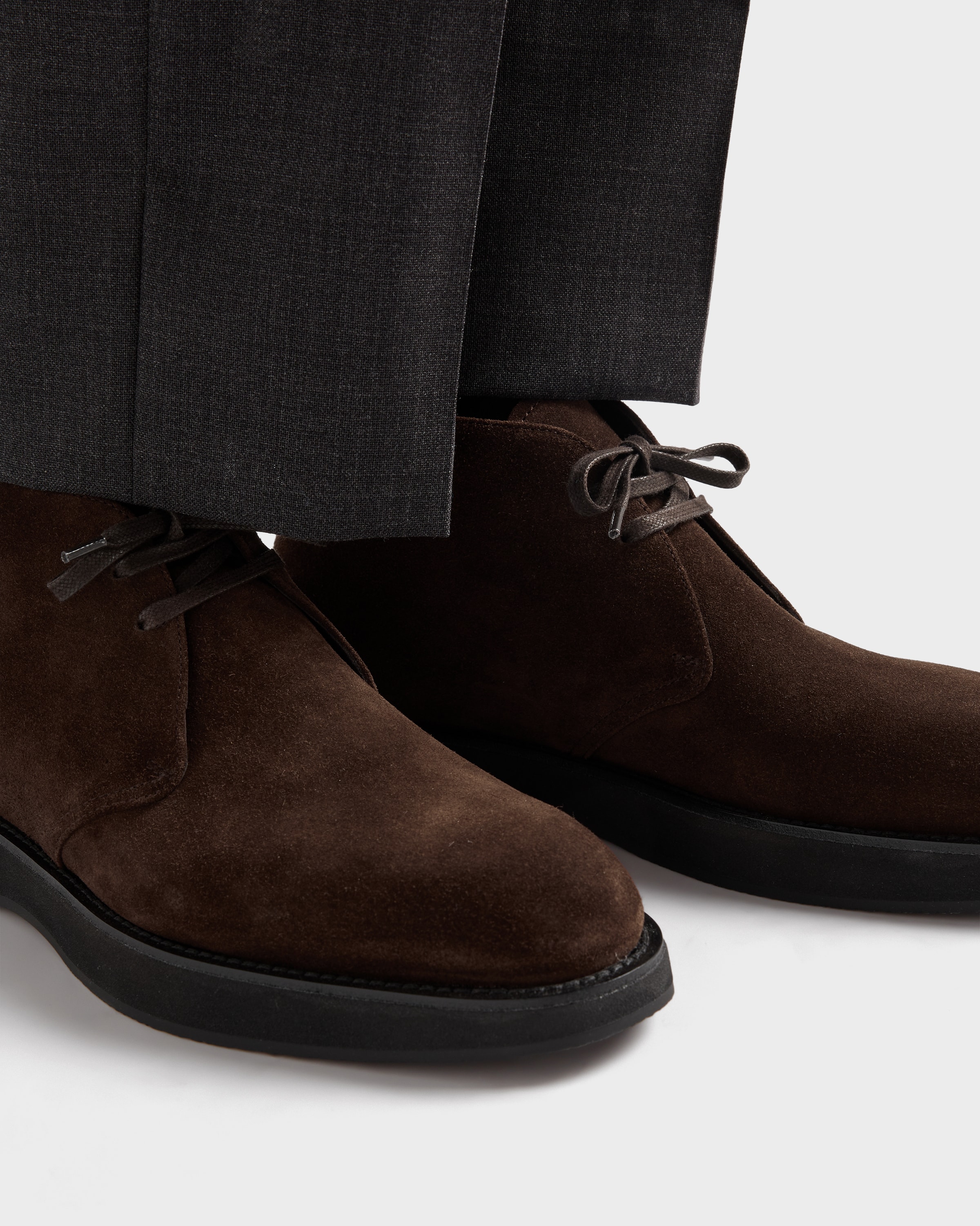 Prada Desert-boots Aus Wildleder In Animal Print