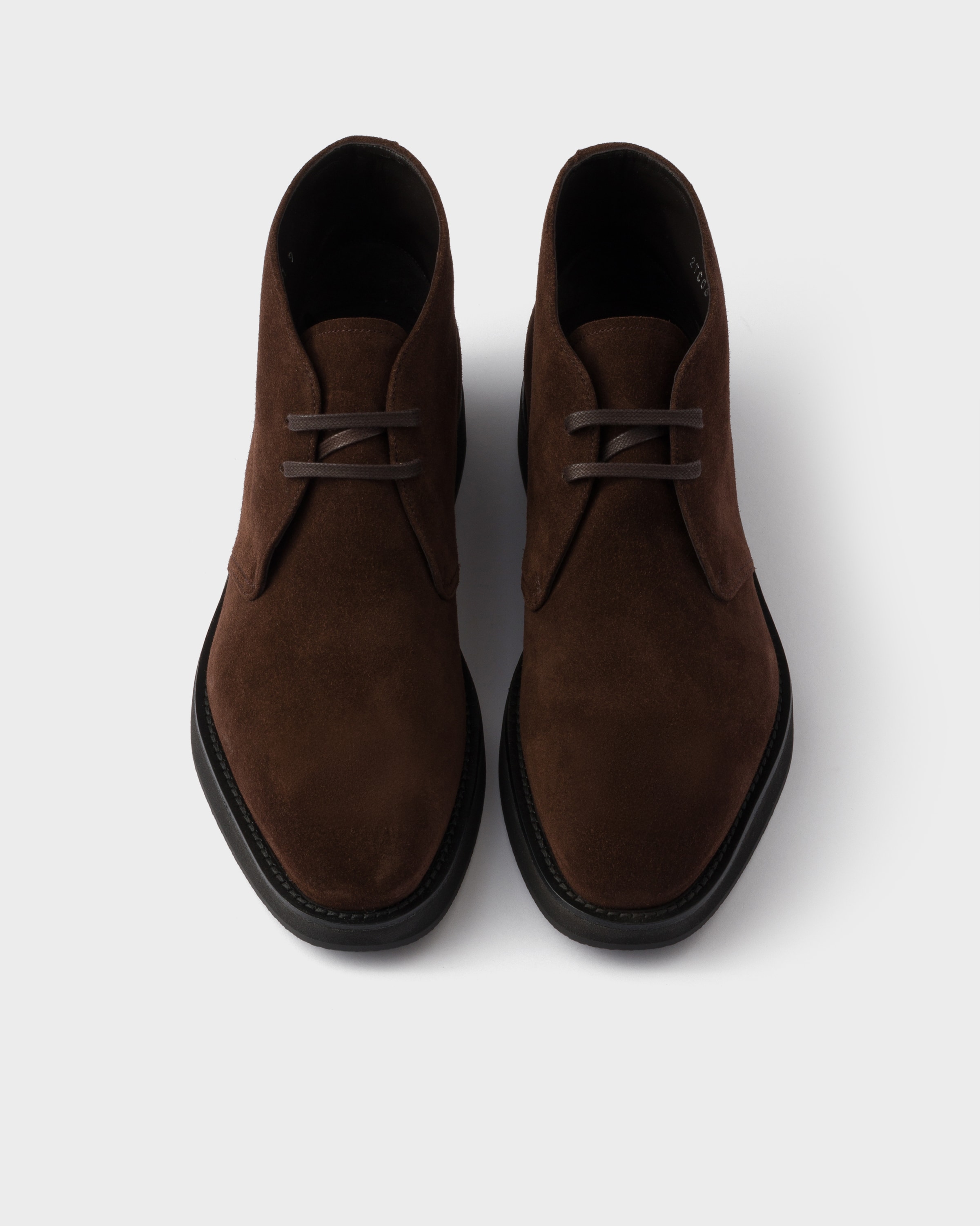 Prada Desert-boots Aus Wildleder In Animal Print