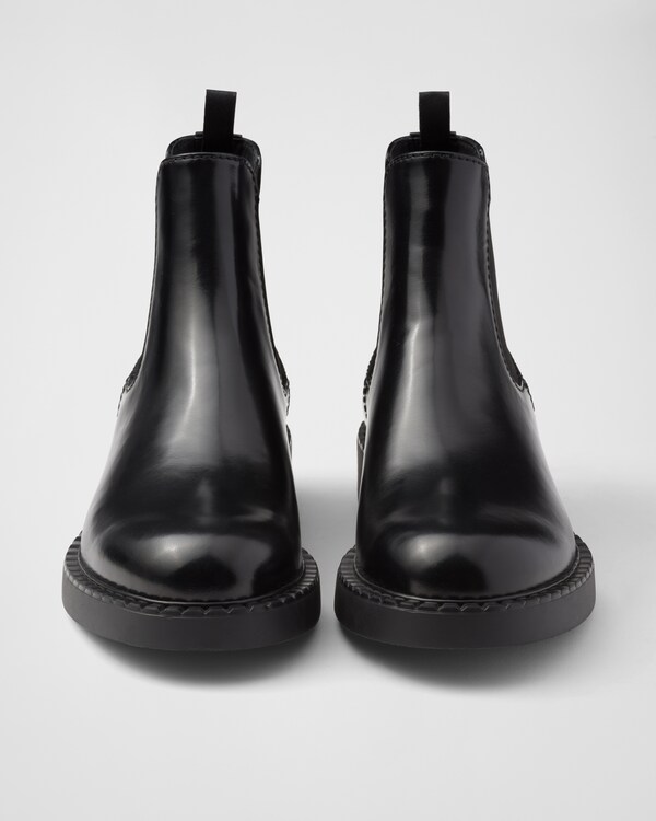 Bottines Chelsea en cuir brossé Bottines Chelsea en cuir brossé