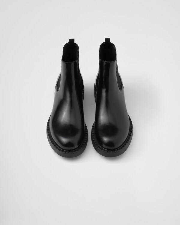 Bottines Chelsea en cuir brossé Bottines Chelsea en cuir brossé