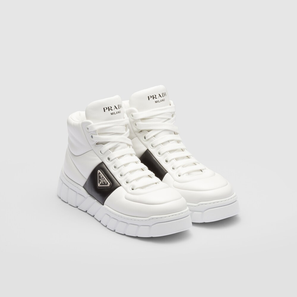 Prada Padded nappa leather high-top sneakers 1