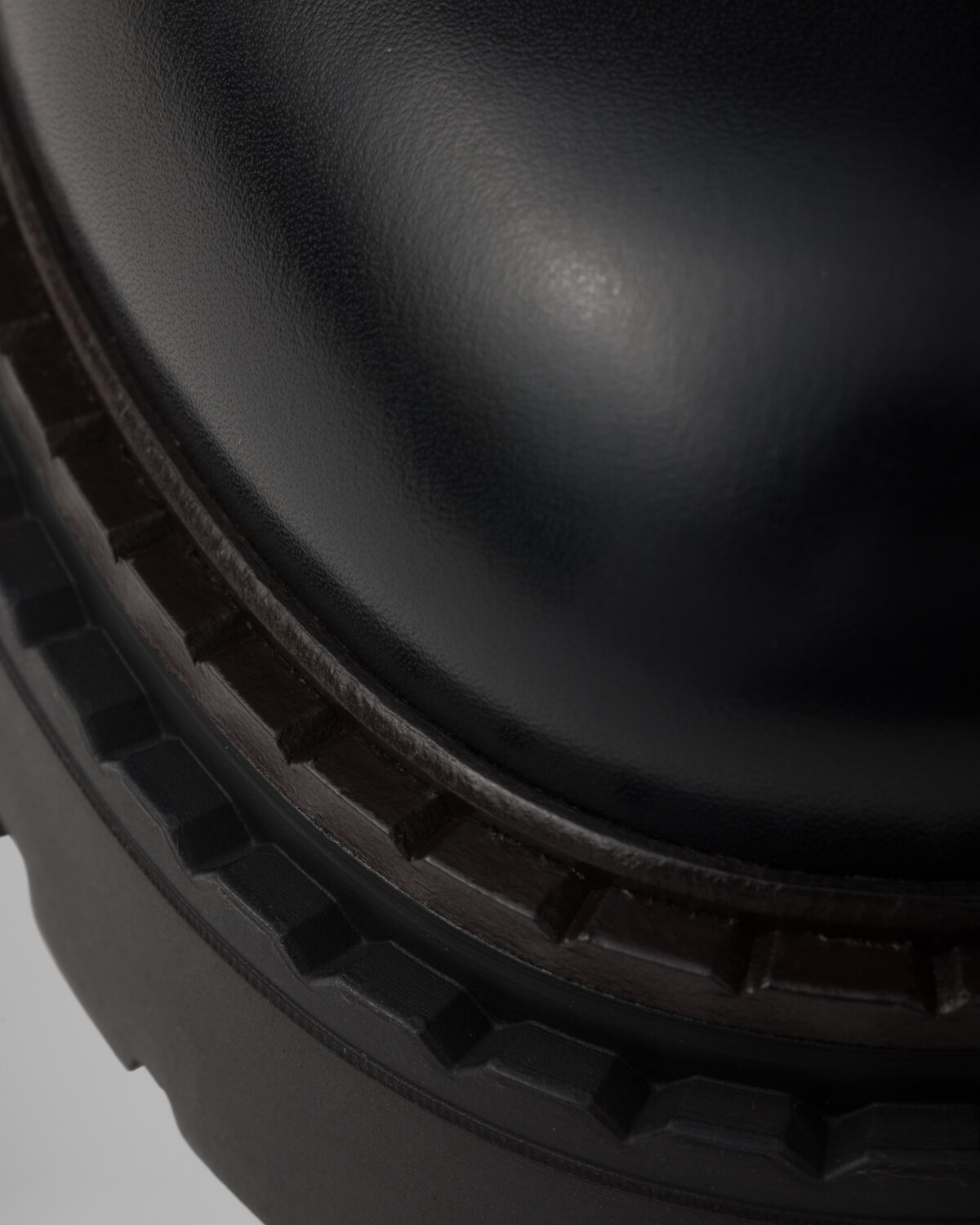 PRA short boots charcoal black leather 478573
