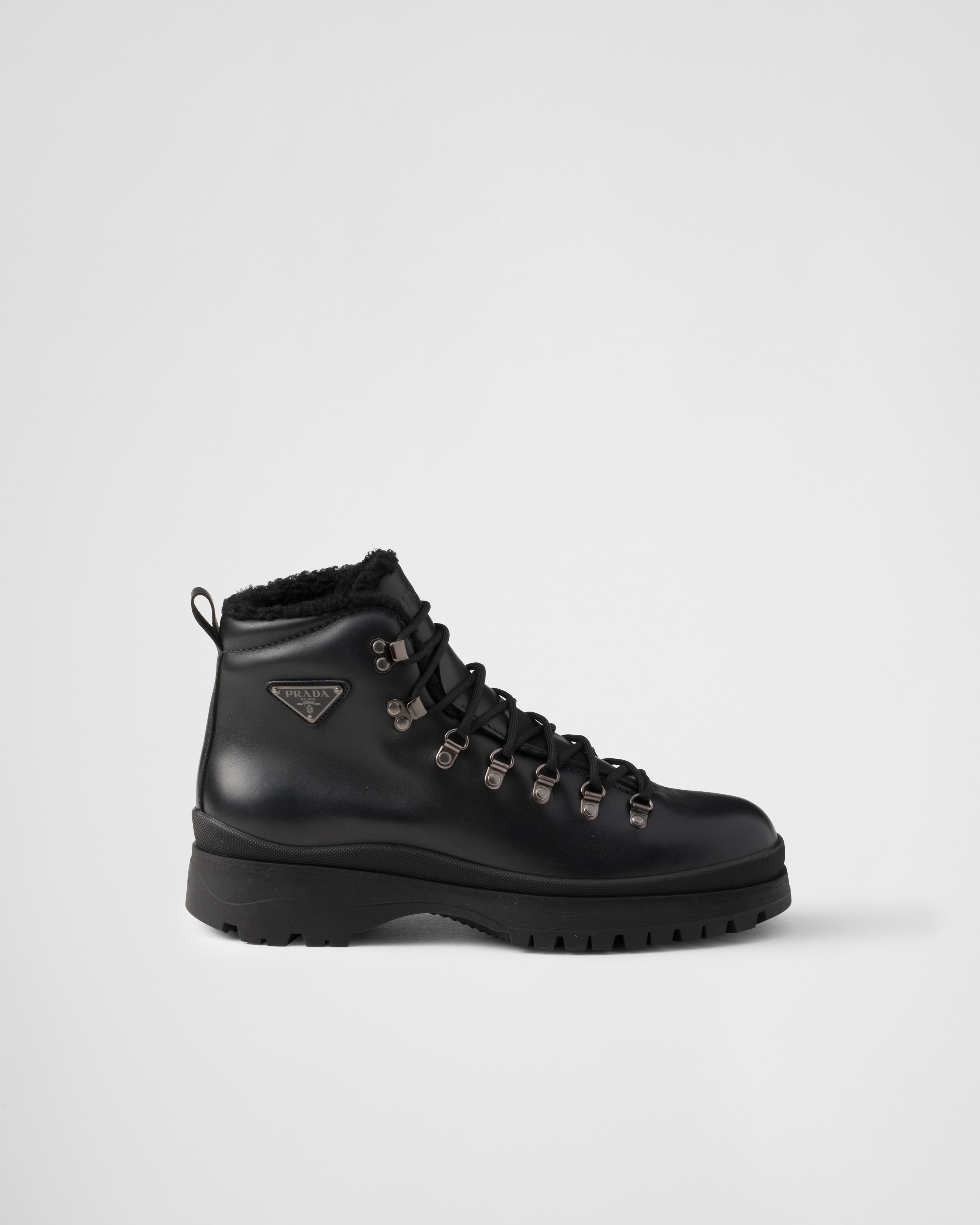 Prada Brixxen leather booties