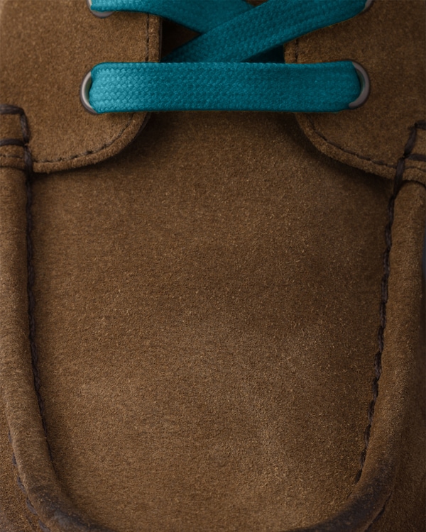 Aged suede lace-up ankle boots - Light Brown Aged suede lace-up ankle boots - Light Brown