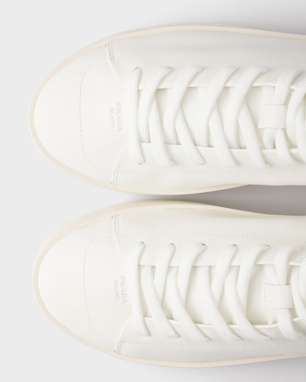 High-top leather sneakers - White High-top leather sneakers - White