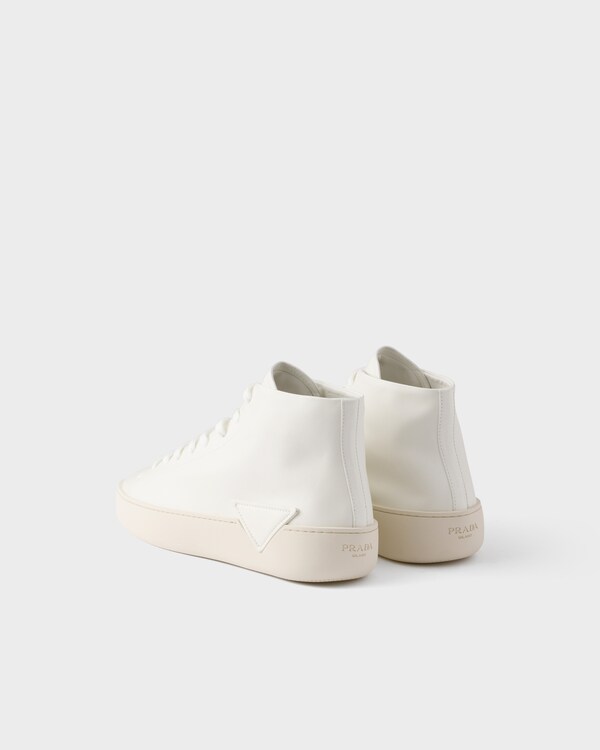 High-top leather sneakers - White High-top leather sneakers - White
