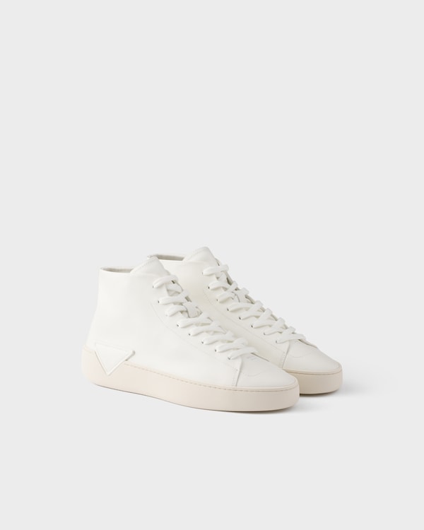 High-top leather sneakers - White High-top leather sneakers - White