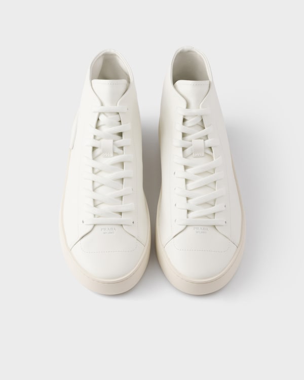 High-top leather sneakers - White High-top leather sneakers - White