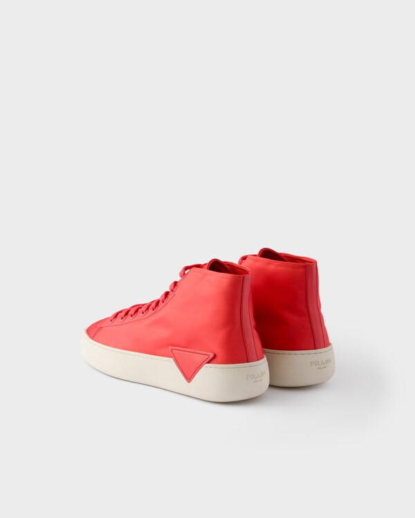 Sneakers Court alte in Re-Nylon - Corallo Sneakers Court alte in Re-Nylon - Corallo