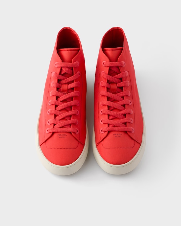 Sneakers Court alte in Re-Nylon - Corallo Sneakers Court alte in Re-Nylon - Corallo