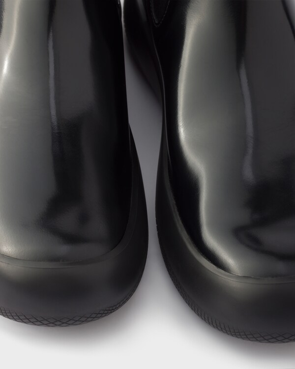 Brushed leather Chelsea boots - Black Brushed leather Chelsea boots - Black