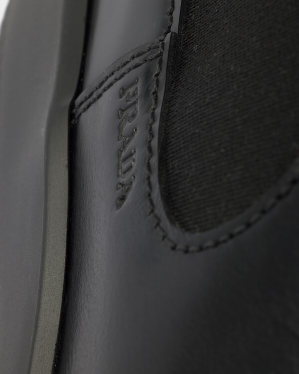 Brushed leather Chelsea boots - Black Brushed leather Chelsea boots - Black