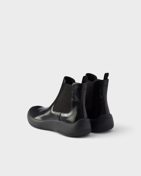 Brushed leather Chelsea boots - Black Brushed leather Chelsea boots - Black