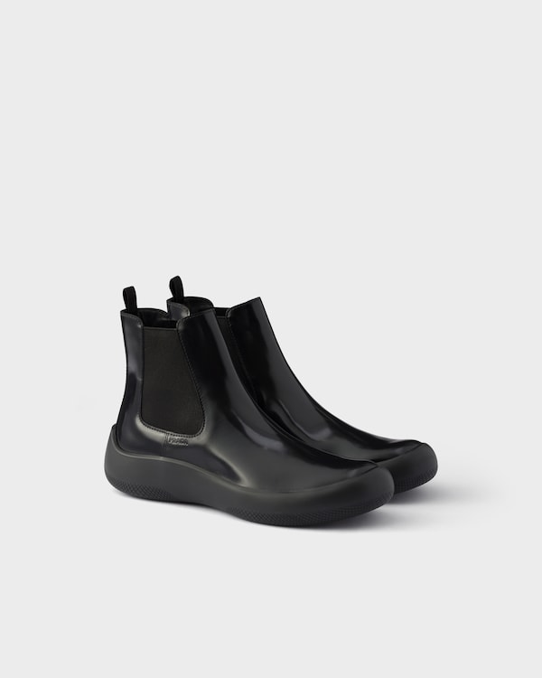 Brushed leather Chelsea boots - Black Brushed leather Chelsea boots - Black