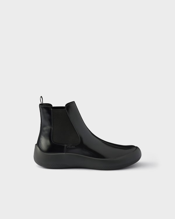 Brushed leather Chelsea boots - Black Brushed leather Chelsea boots - Black